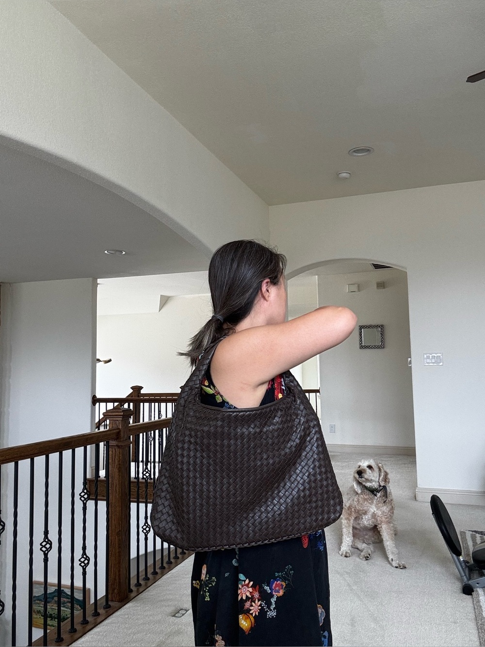 Bottega Veneta Dark Brown Intrecciato Leather Hobo Bag - Picture 14 of 14